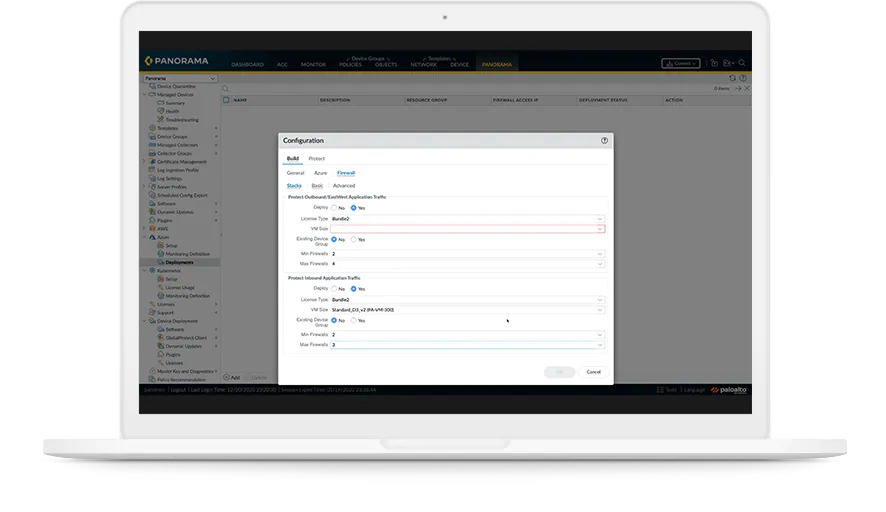 VM security by firewall, anti-virus and anti-spyware